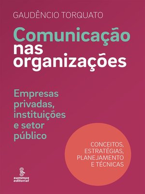 cover image of Comunicação nas organizações
